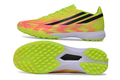 Adidas F50 Pro TF Artificial Turf Soccer Shoes - Yellow/Solar Yellow/Lucid Pink