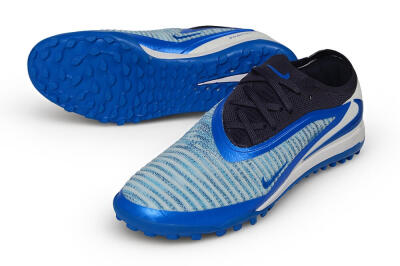 Nike Phantom 6 Elite Low TF Artificial Turf Soccer Shoes - Blue/Royal Blue/Off White