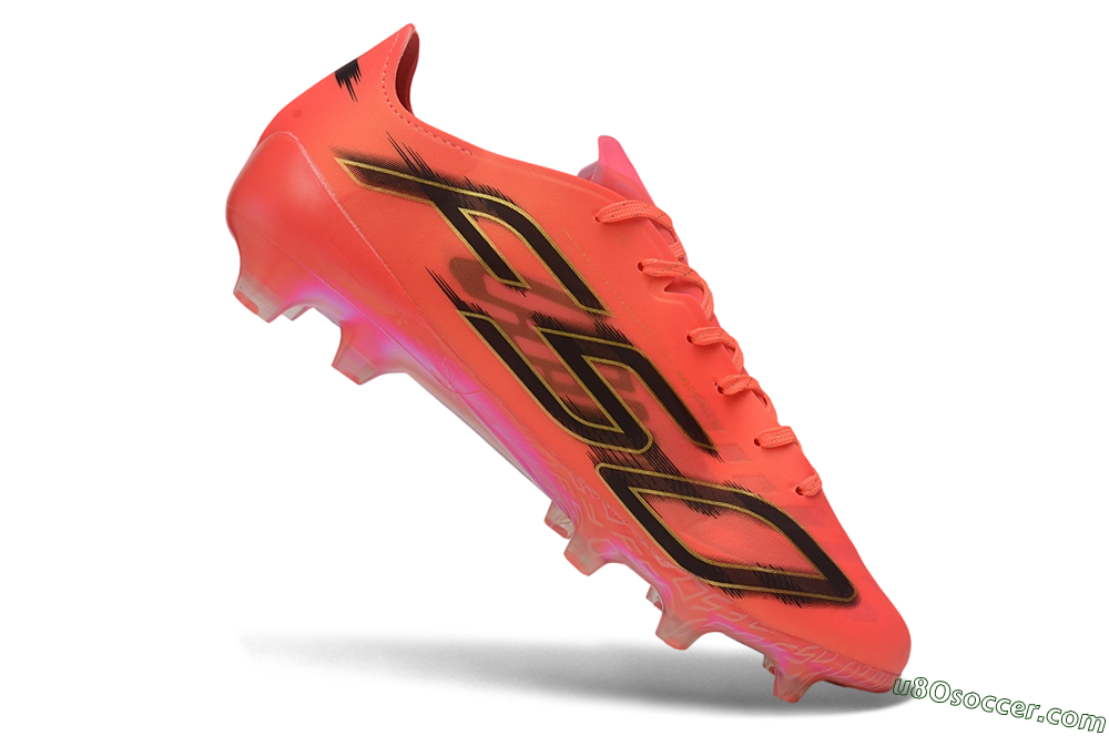 Adidas F50 Hyperfast Elite FG Firm Ground Soccer Cleats - Orange/Solar Red/Black 4