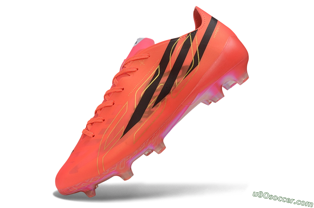 Adidas F50 Hyperfast Elite FG Firm Ground Soccer Cleats - Orange/Solar Red/Black 5