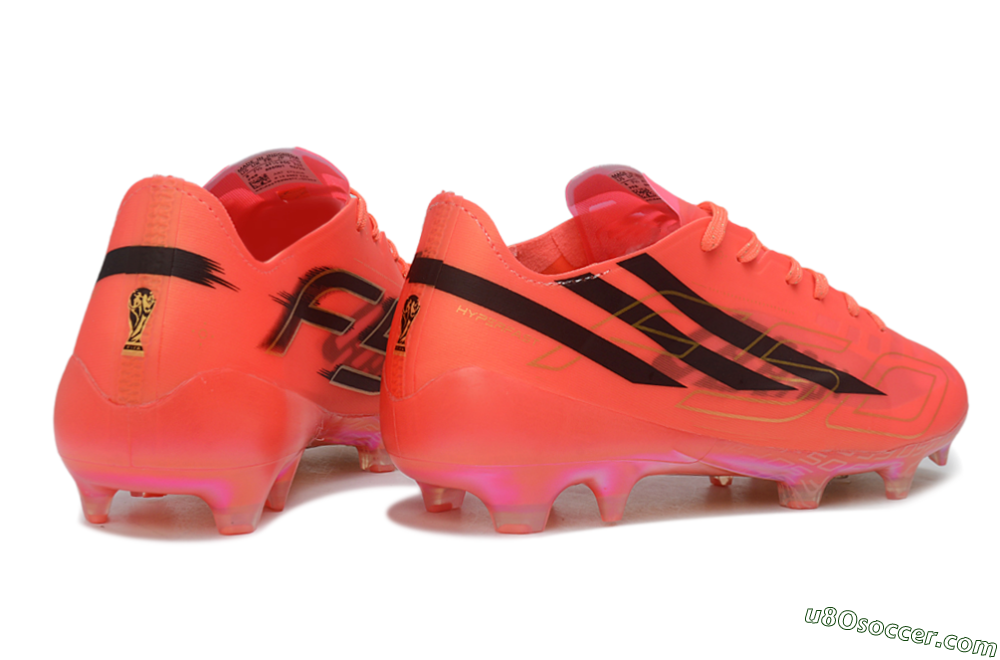 Adidas F50 Hyperfast Elite FG Firm Ground Soccer Cleats - Orange/Solar Red/Black 6