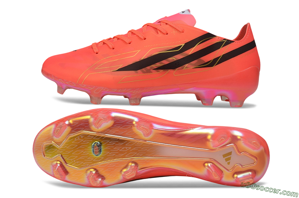 Adidas F50 Hyperfast Elite FG Firm Ground Soccer Cleats - Orange/Solar Red/Black 0
