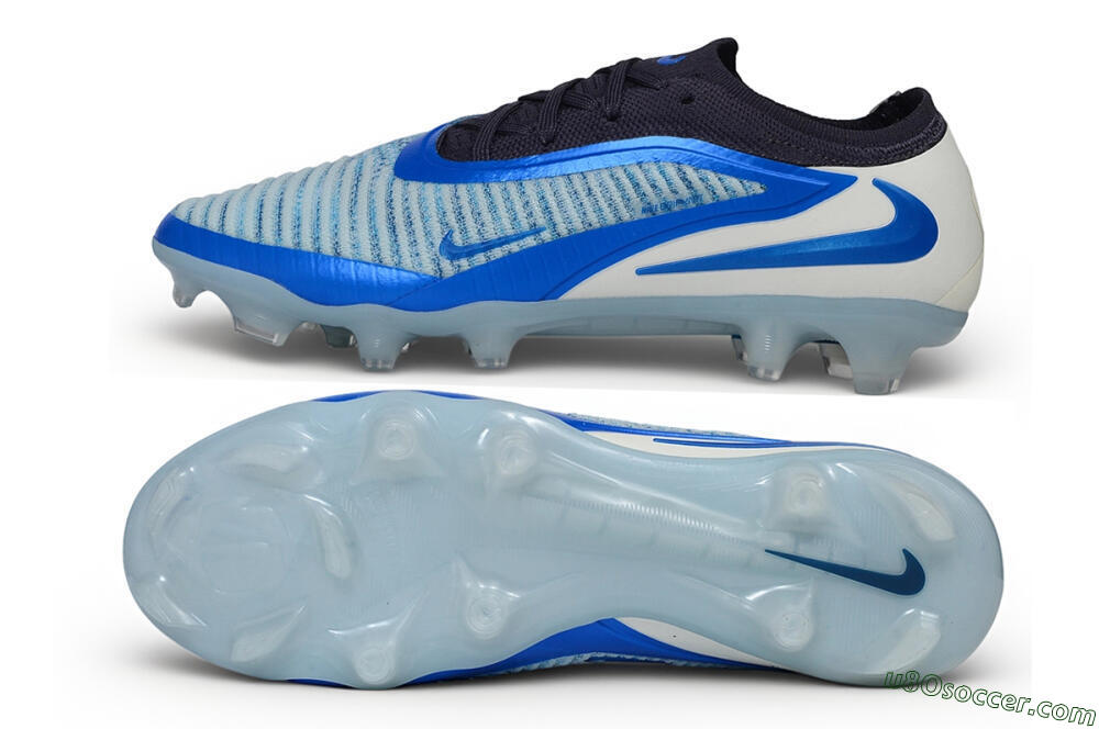 Nike Phantom 6 Elite Low FG Firm Ground Soccer Cleats - Blue/Baltic Blue/Summit White 0
