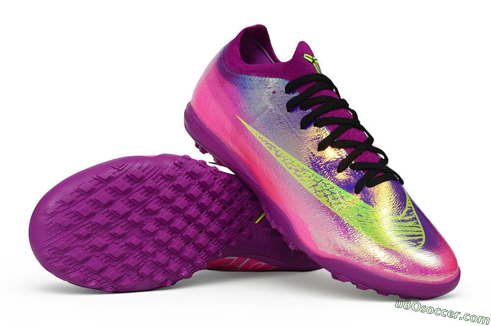 Nike Air Zoom Mercurial Vapor 17 Elite TF Artificial Turf Soccer Shoes - Purple/Berry/Volt 0