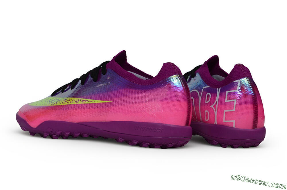 Nike Air Zoom Mercurial Vapor 17 Elite TF Artificial Turf Soccer Shoes - Purple/Berry/Volt 5