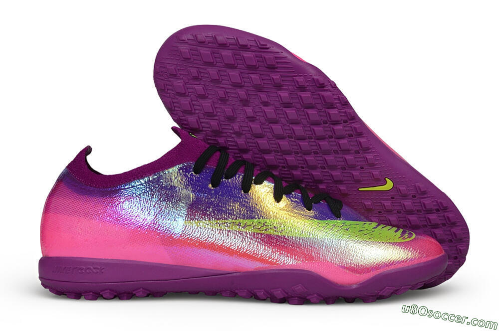 Nike Air Zoom Mercurial Vapor 17 Elite TF Artificial Turf Soccer Shoes - Purple/Berry/Volt 1
