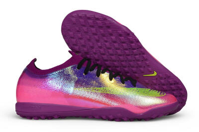 Nike Air Zoom Mercurial Vapor 17 Elite TF Artificial Turf Soccer Shoes - Purple/Berry/Volt