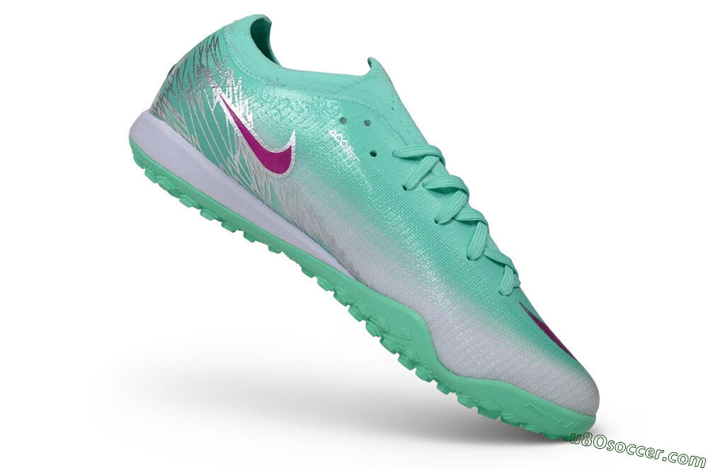 Nike Air Zoom Mercurial Vapor 17 Elite TF Artificial Turf Soccer Shoes - Green/Mint Foam/Fuchsia Dream 4