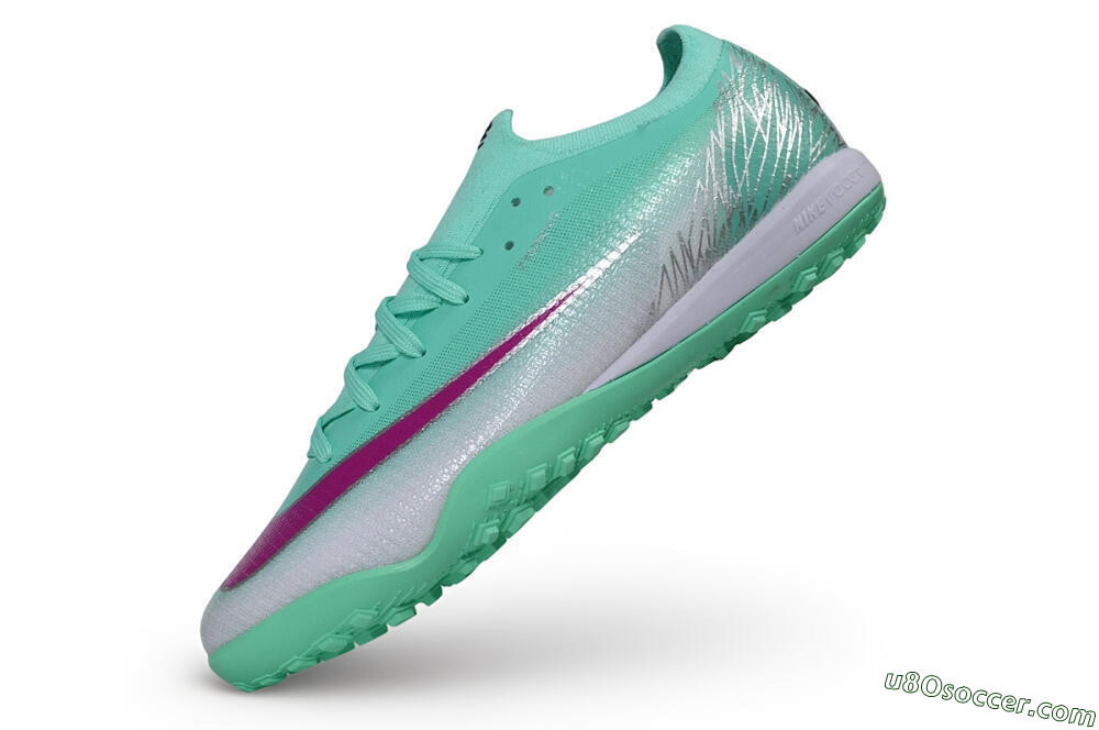 Nike Air Zoom Mercurial Vapor 17 Elite TF Artificial Turf Soccer Shoes - Green/Mint Foam/Fuchsia Dream 5
