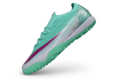 Nike Air Zoom Mercurial Vapor 17 Elite TF Artificial Turf Soccer Shoes - Green/Mint Foam/Fuchsia Dream