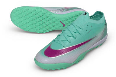 Nike Air Zoom Mercurial Vapor 17 Elite TF Artificial Turf Soccer Shoes - Green/Mint Foam/Fuchsia Dream