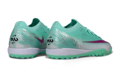 Nike Air Zoom Mercurial Vapor 17 Elite TF Artificial Turf Soccer Shoes - Green/Mint Foam/Fuchsia Dream