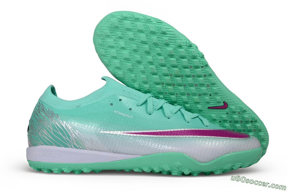 Nike Air Zoom Mercurial Vapor 17 Elite TF Artificial Turf Soccer Shoes - Green/Mint Foam/Fuchsia Dream 1