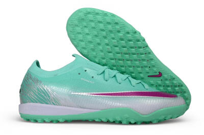 Nike Air Zoom Mercurial Vapor 17 Elite TF Artificial Turf Soccer Shoes - Green/Mint Foam/Fuchsia Dream