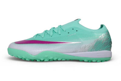 Nike Air Zoom Mercurial Vapor 17 Elite TF Artificial Turf Soccer Shoes - Green/Mint Foam/Fuchsia Dream