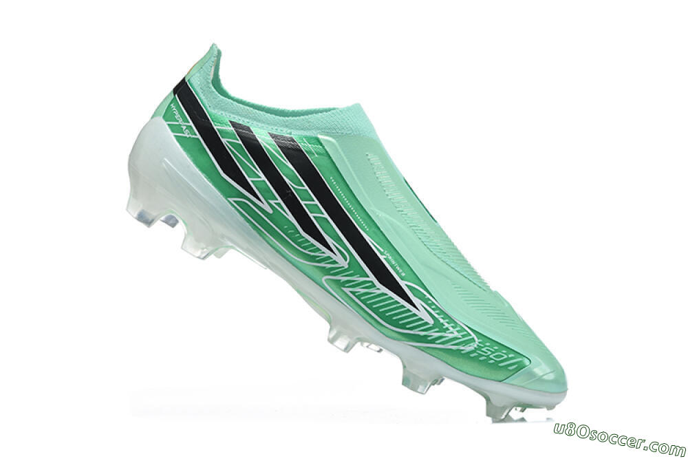 Adidas F50 Hyperfast Elite Laceless FG Firm Ground Soccer Cleats - Green/Mint Green/Core Black 4