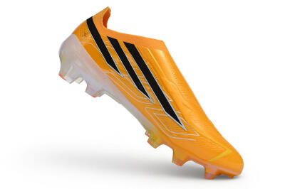 Adidas F50 Hyperfast Elite Laceless FG Firm Ground Soccer Cleats - Orange/Solar Gold/Core Black