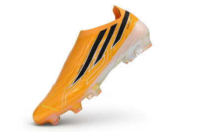 Adidas F50 Hyperfast Elite Laceless FG Firm Ground Soccer Cleats - Orange/Solar Gold/Core Black