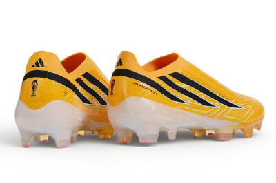 Adidas F50 Hyperfast Elite Laceless FG Firm Ground Soccer Cleats - Orange/Solar Gold/Core Black