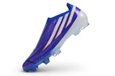 Adidas F50 Hyperfast Elite Laceless FG Firm Ground Soccer Cleats - Blue/Lucid Blue/Solar Red