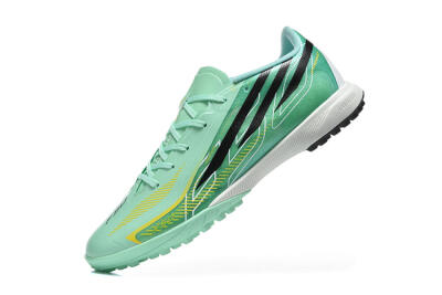 Adidas F50 Hyperfast Pro TF Artificial Turf Soccer Shoes - Green/Mint Green/Solar Yellow