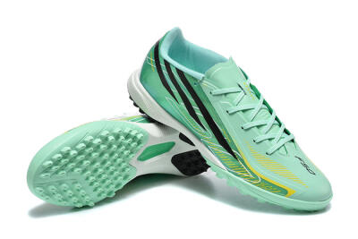 Adidas F50 Hyperfast Pro TF Artificial Turf Soccer Shoes - Green/Mint Green/Solar Yellow