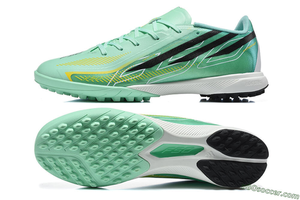 Adidas F50 Hyperfast Pro TF Artificial Turf Soccer Shoes - Green/Mint Green/Solar Yellow 0