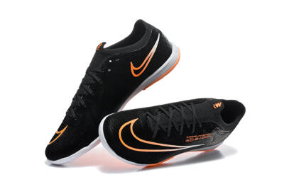 Nike Air Zoom Mercurial Superfly 11 Elite IC Indoor & Futsal Soccer Shoes - Black/Black/Bright Orange