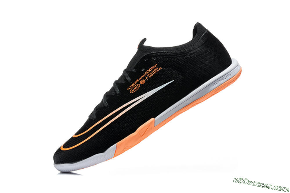 Nike Air Zoom Mercurial Superfly 11 Elite IC Indoor & Futsal Soccer Shoes - Black/Black/Bright Orange 8