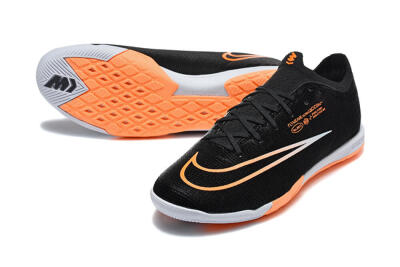 Nike Air Zoom Mercurial Superfly 11 Elite IC Indoor & Futsal Soccer Shoes - Black/Black/Bright Orange