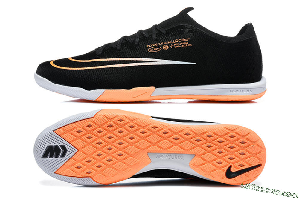 Nike Air Zoom Mercurial Superfly 11 Elite IC Indoor & Futsal Soccer Shoes - Black/Black/Bright Orange 0
