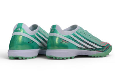 Adidas F50 Elite Laceless TF Artificial Turf Soccer Shoes - Green/Mint Green/Electric Pink