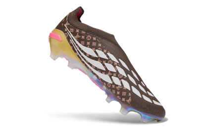 Adidas Predator 26 Elite FG Firm Ground Soccer Cleats - Brown/Chocolate/Iridescent