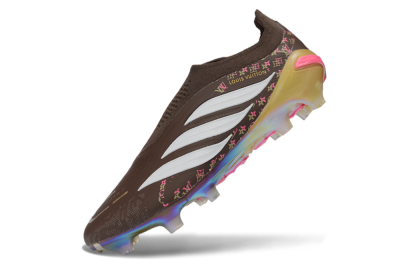 Adidas Predator 26 Elite FG Firm Ground Soccer Cleats - Brown/Chocolate/Iridescent