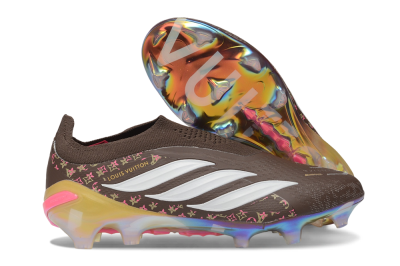 Adidas Predator 26 Elite FG Firm Ground Soccer Cleats - Brown/Chocolate/Iridescent