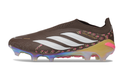 Adidas Predator 26 Elite FG Firm Ground Soccer Cleats - Brown/Chocolate/Iridescent