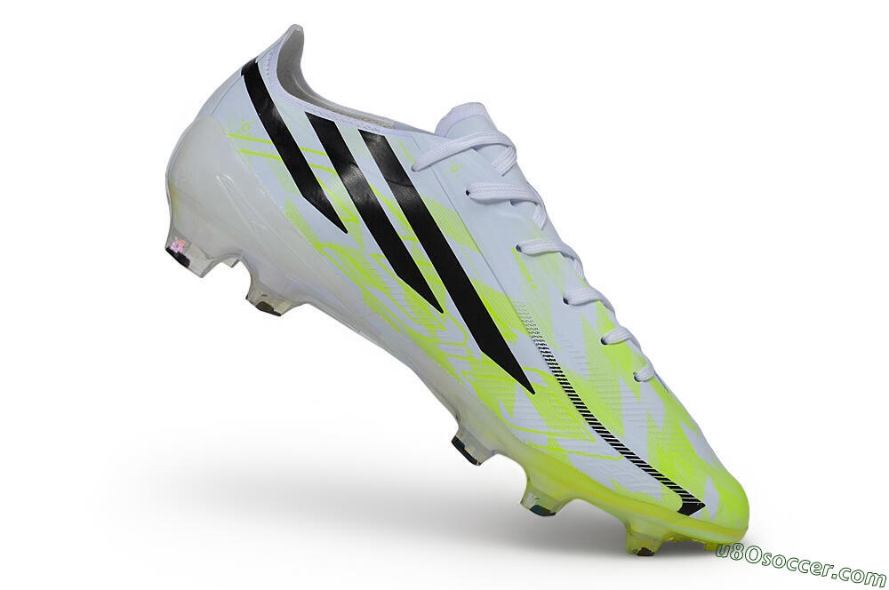 Adidas F50 Hyperfast Elite FG Firm Ground Soccer Cleats - White/Solar Yellow/Core Black 4