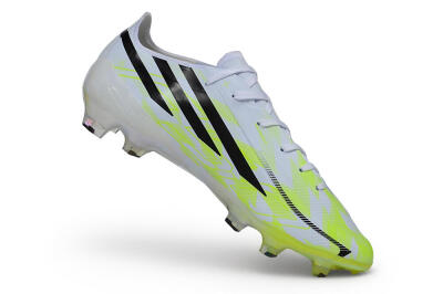 Adidas F50 Hyperfast Elite FG Firm Ground Soccer Cleats - White/Solar Yellow/Core Black