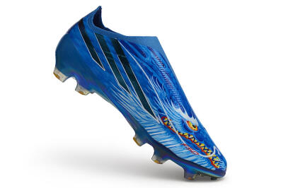 Adidas F50 Hyperfast Elite Laceless FG Firm Ground Soccer Cleats - Blue/Royal Blue/Metallic Gold