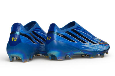 Adidas F50 Hyperfast Elite Laceless FG Firm Ground Soccer Cleats - Blue/Royal Blue/Metallic Gold