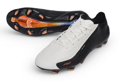Adidas F50 Elite FG Firm Ground Soccer Cleats - White/Core Black/Solar Orange