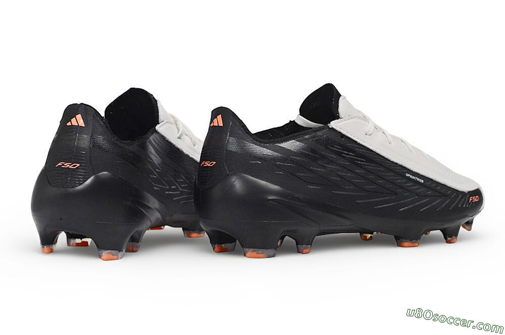 Adidas F50 Elite FG Firm Ground Soccer Cleats - White/Core Black/Solar Orange 6