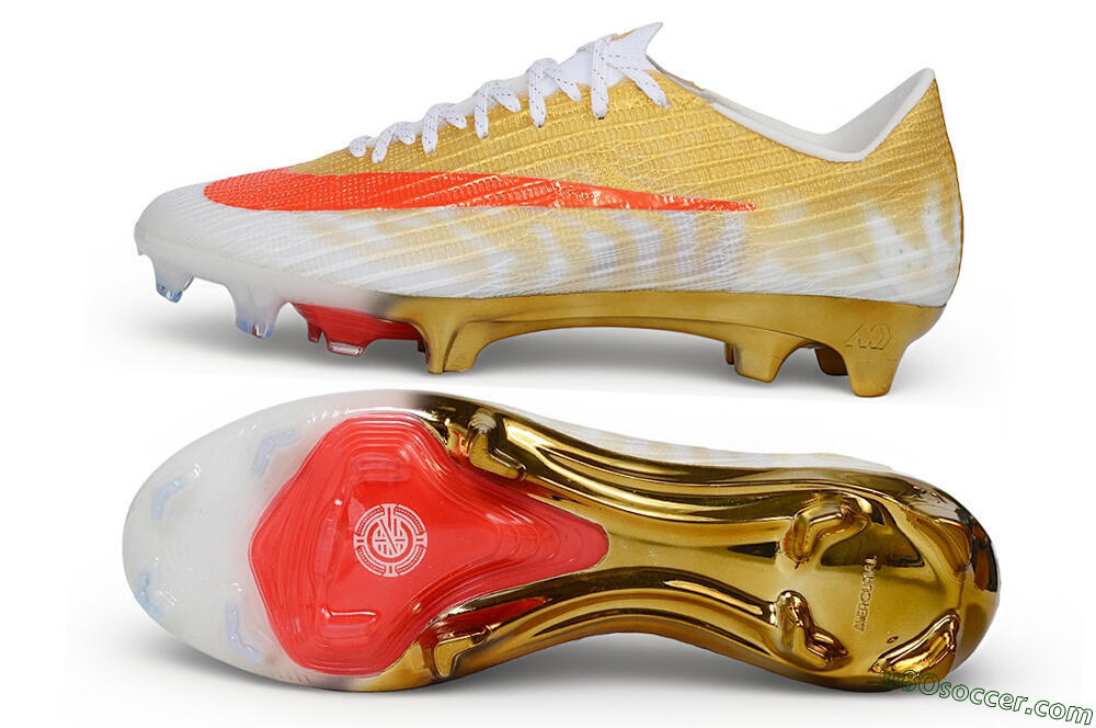Nike Air Zoom Mercurial Superfly 11 Elite FG Firm Ground Soccer Cleats - Gold/Metallic Gold/Bright Crimson 0