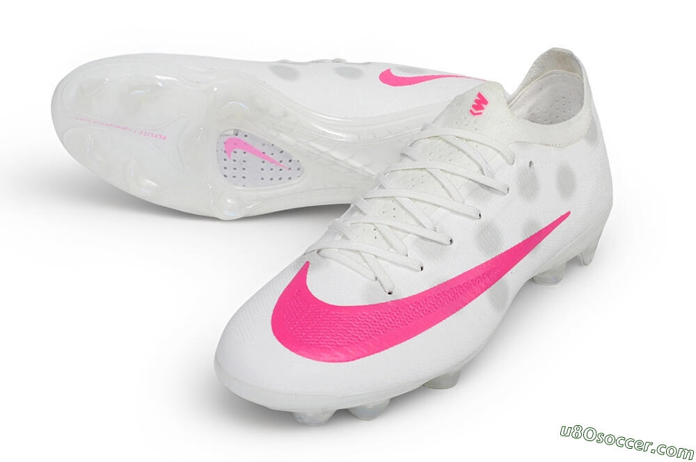 Nike Air Zoom Mercurial Vapor 17 Elite FG Firm Ground Soccer Cleats - White/White/Hyper Pink 3