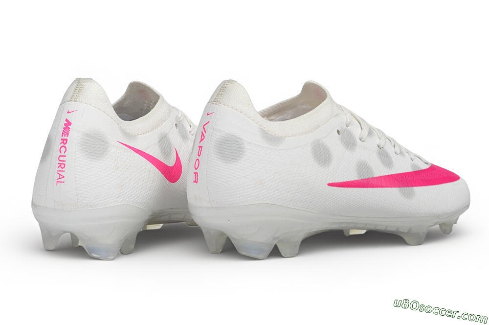 Nike Air Zoom Mercurial Vapor 17 Elite FG Firm Ground Soccer Cleats - White/White/Hyper Pink 6