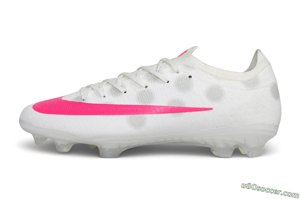 Nike Air Zoom Mercurial Vapor 17 Elite FG Firm Ground Soccer Cleats - White/White/Hyper Pink 2