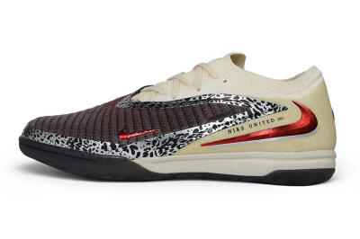 Nike Phantom 6 Elite Low IC Indoor & Futsal Soccer Shoes - Beige/Cream/Metallic Red