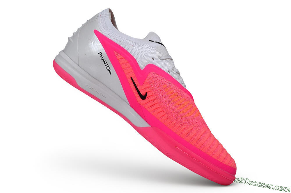 Nike Phantom 6 Elite Low IC Indoor & Futsal Soccer Shoes - Pink/Hyper Pink/Wolf Grey 4