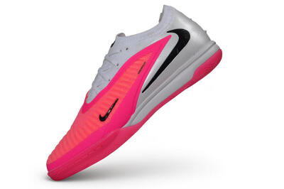 Nike Phantom 6 Elite Low IC Indoor & Futsal Soccer Shoes - Pink/Hyper Pink/Wolf Grey