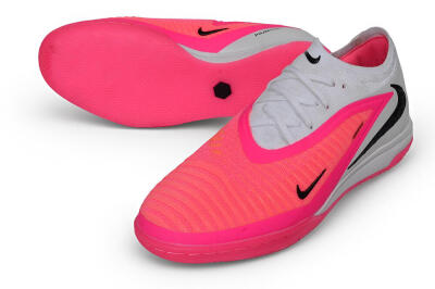 Nike Phantom 6 Elite Low IC Indoor & Futsal Soccer Shoes - Pink/Hyper Pink/Wolf Grey